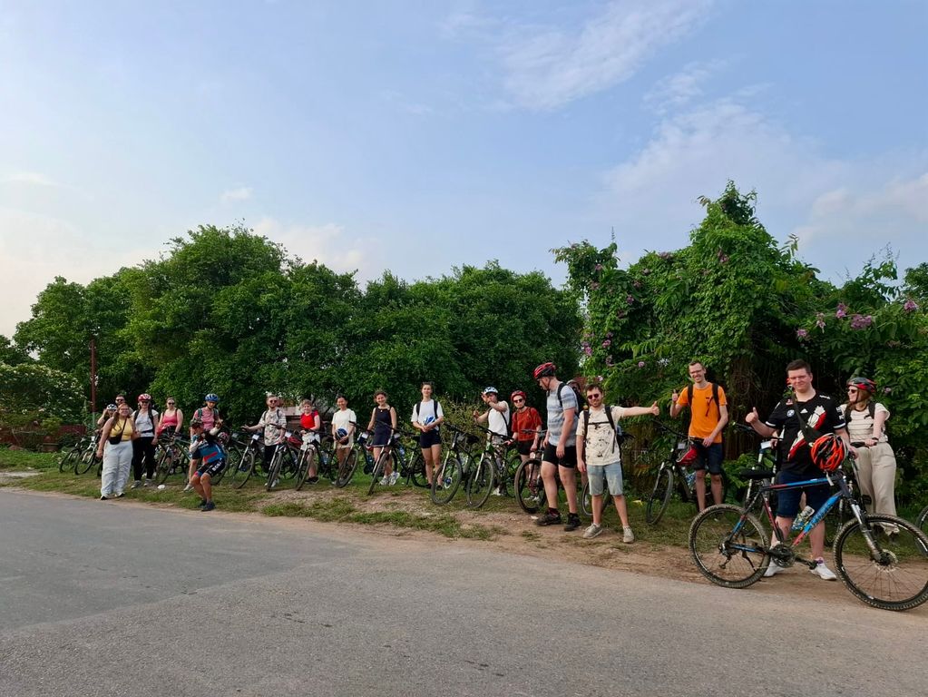 Hanoi fietstocht tijdens de rondreis